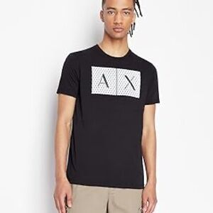 Armani Exchange A|X Logo Graphic Tee Black Size Small